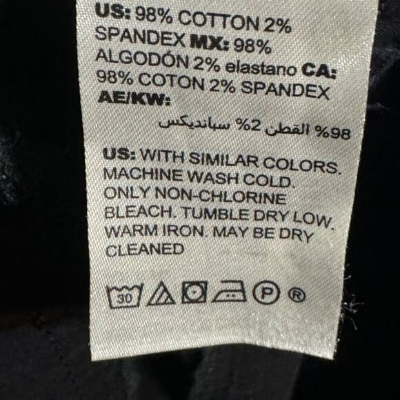 Chico's Capris Women's M/8 Cotton/Spandex Blend Lightweight Casual Staple Black - Picture 6 of 7